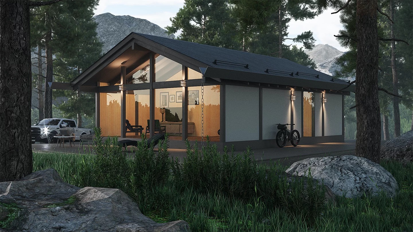 Дом из бруса Фахверк VZ-546